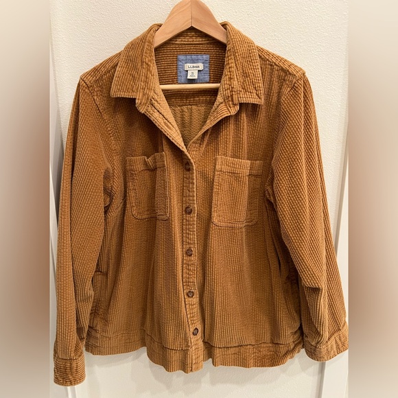 L.L. Bean Tops - L.L. Bean Women's Corduroy Shirt Jacket size XLP